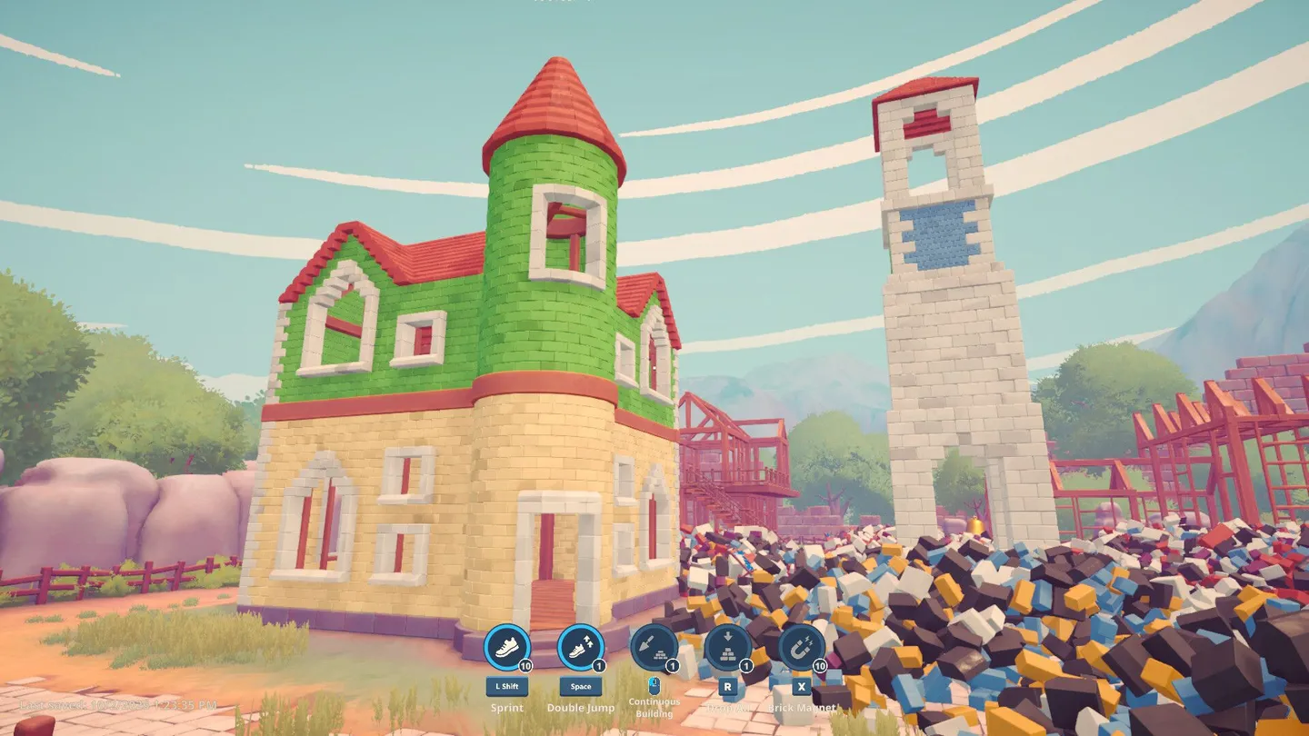 Brick by Brick: Tidy Up the Small Town!